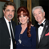 Linda with Joe Mantegna and Tom Dreesen Sinatra Invitational Gala VIP party Feb 2014